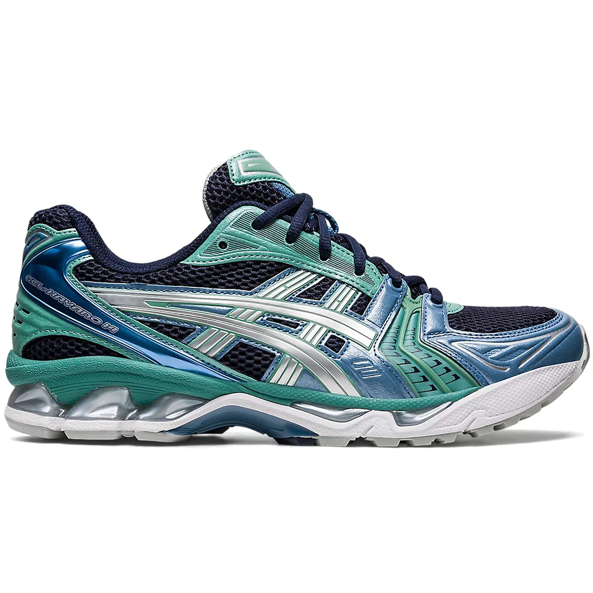 ASICS Gel-Kayano 14 Midnight Blue Pure Silver Aqua 1 ASICS Gel Kayano 14 Midnight Blue Pure Silver Aqua 2