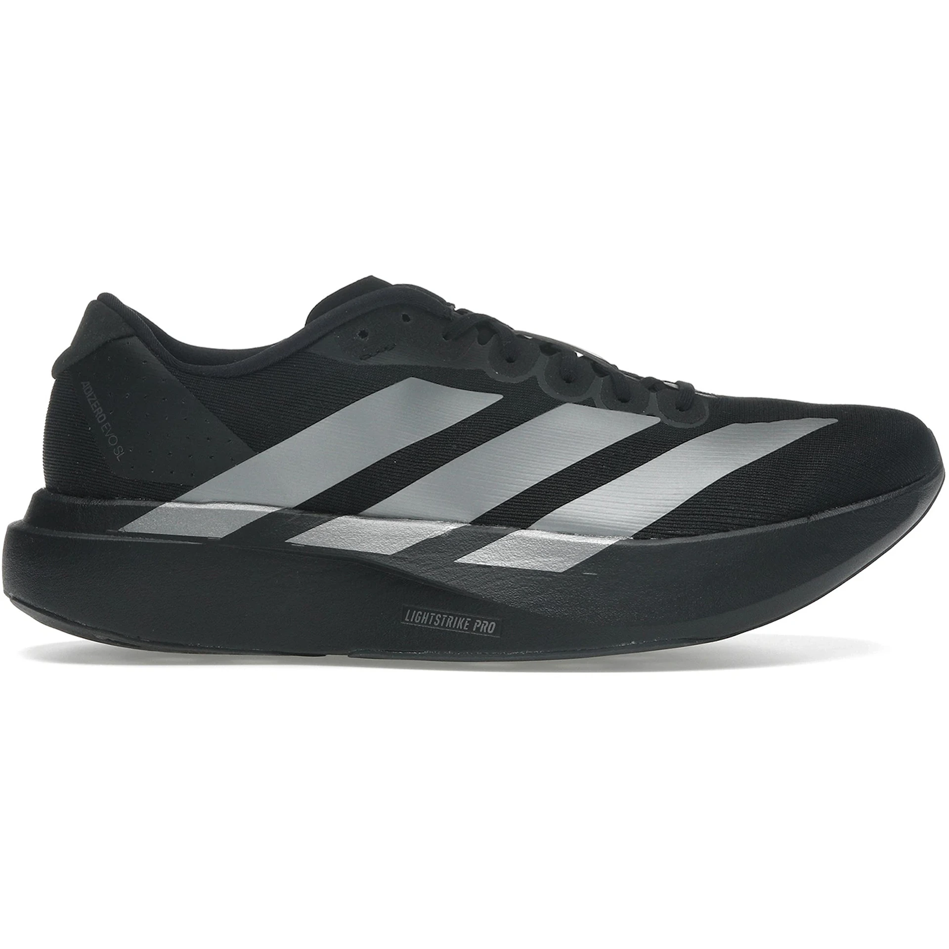 adidas Adizero Evo SL Core Black Iron Metallic (Womens) 1 adidas Adizero Evo SL Core Black Iron Metallic Womens 3