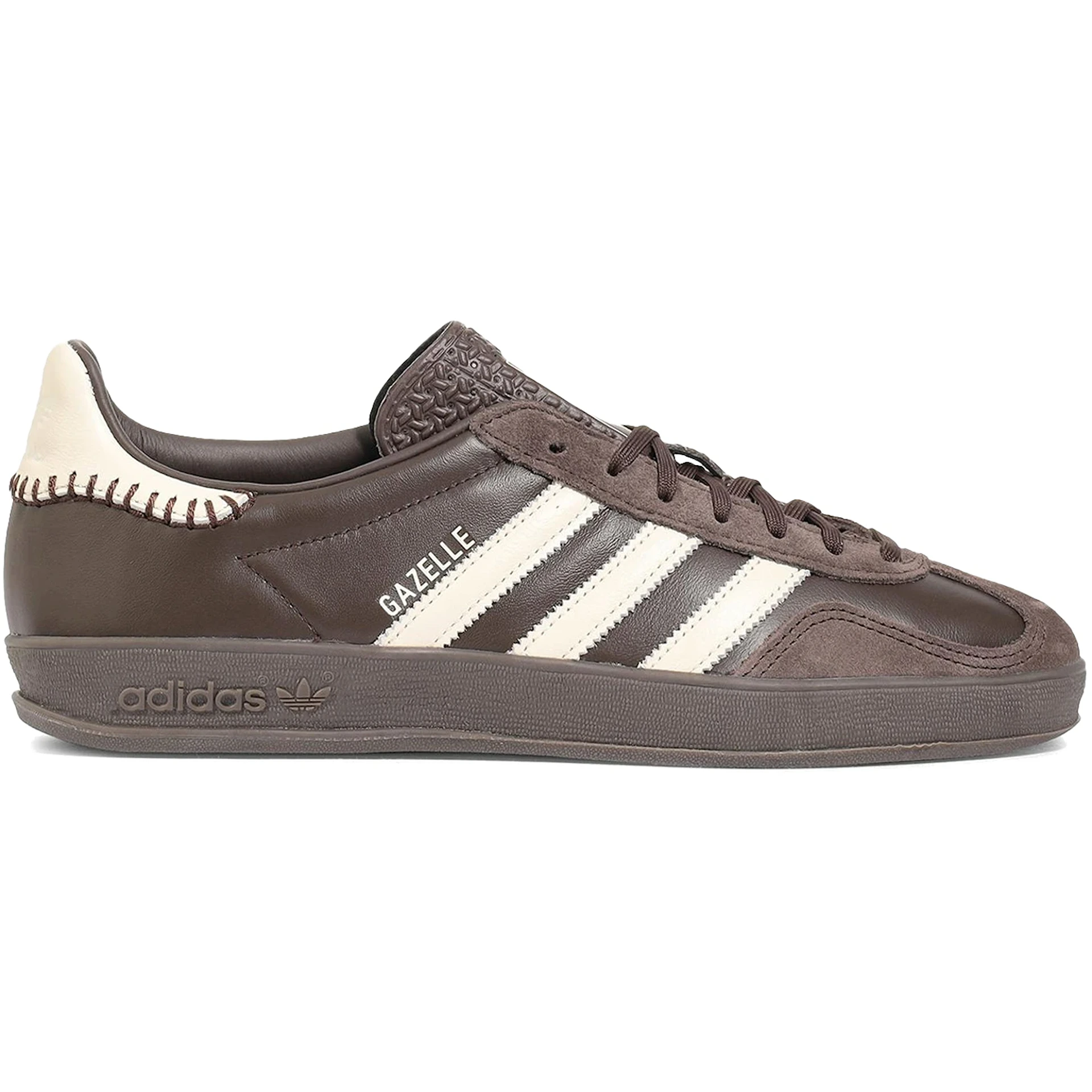 adidas Gazelle Indoor Dark Brown Wonder White 1 adidas Gazelle Indoor Dark Brown Wonder White 3