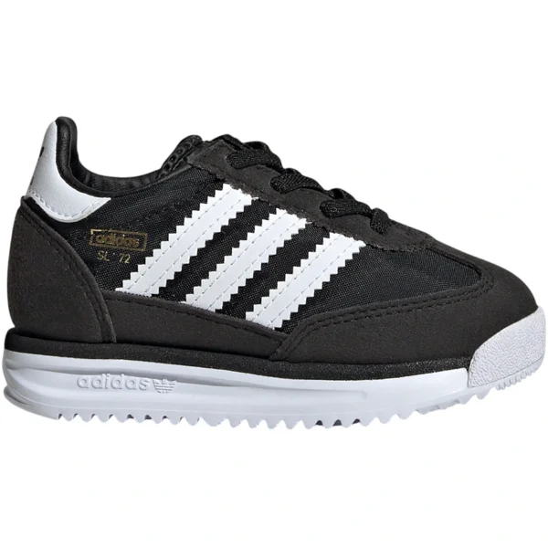 adidas SL 72 RS Elastic Laces Core Black Cloud White Blue (TD)
