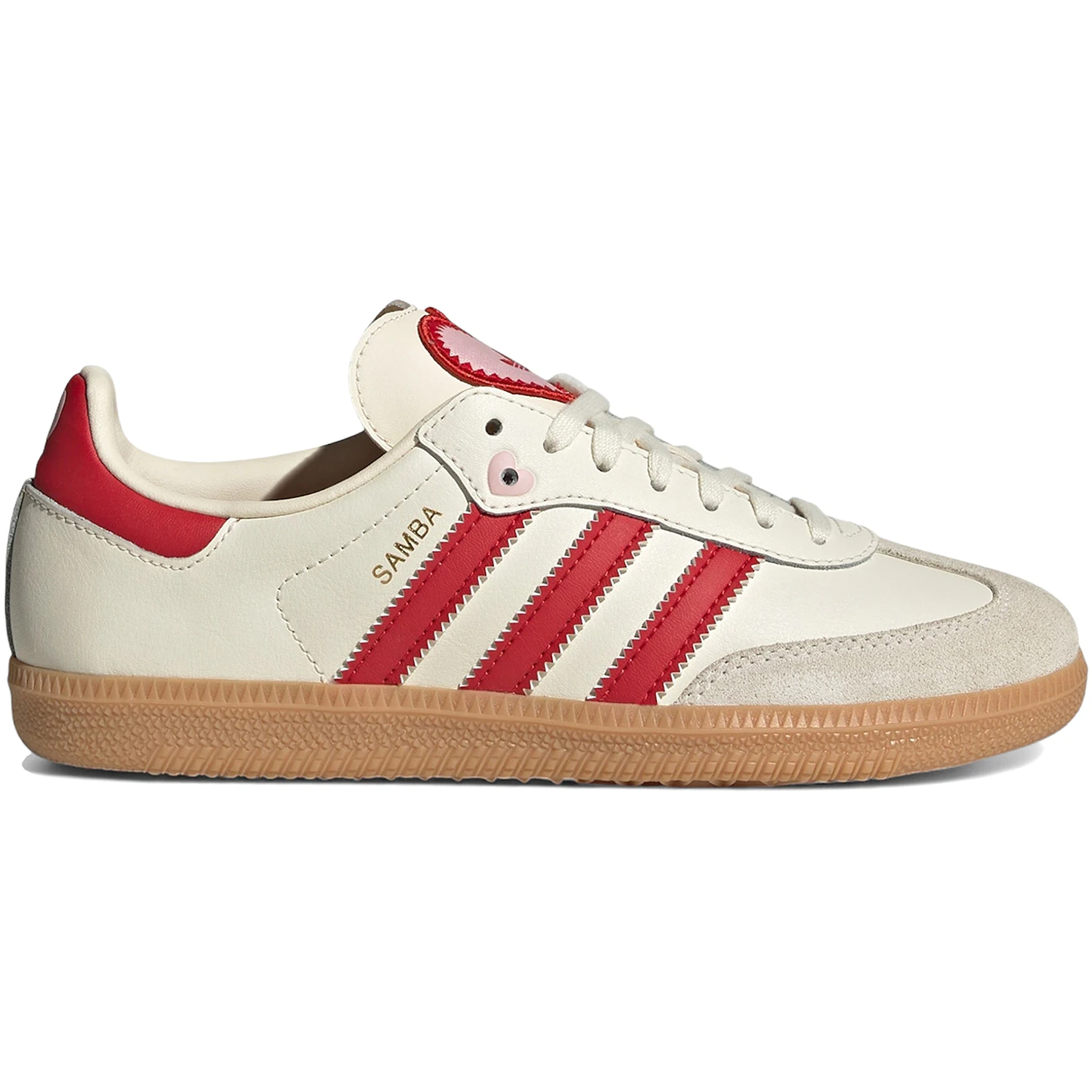 adidas Samba OG Valentines Day Cream White Scarlet (2026) (GS) 2 adidas Samba OG Valentines Day Cream White Scarlet 2026 GS 3