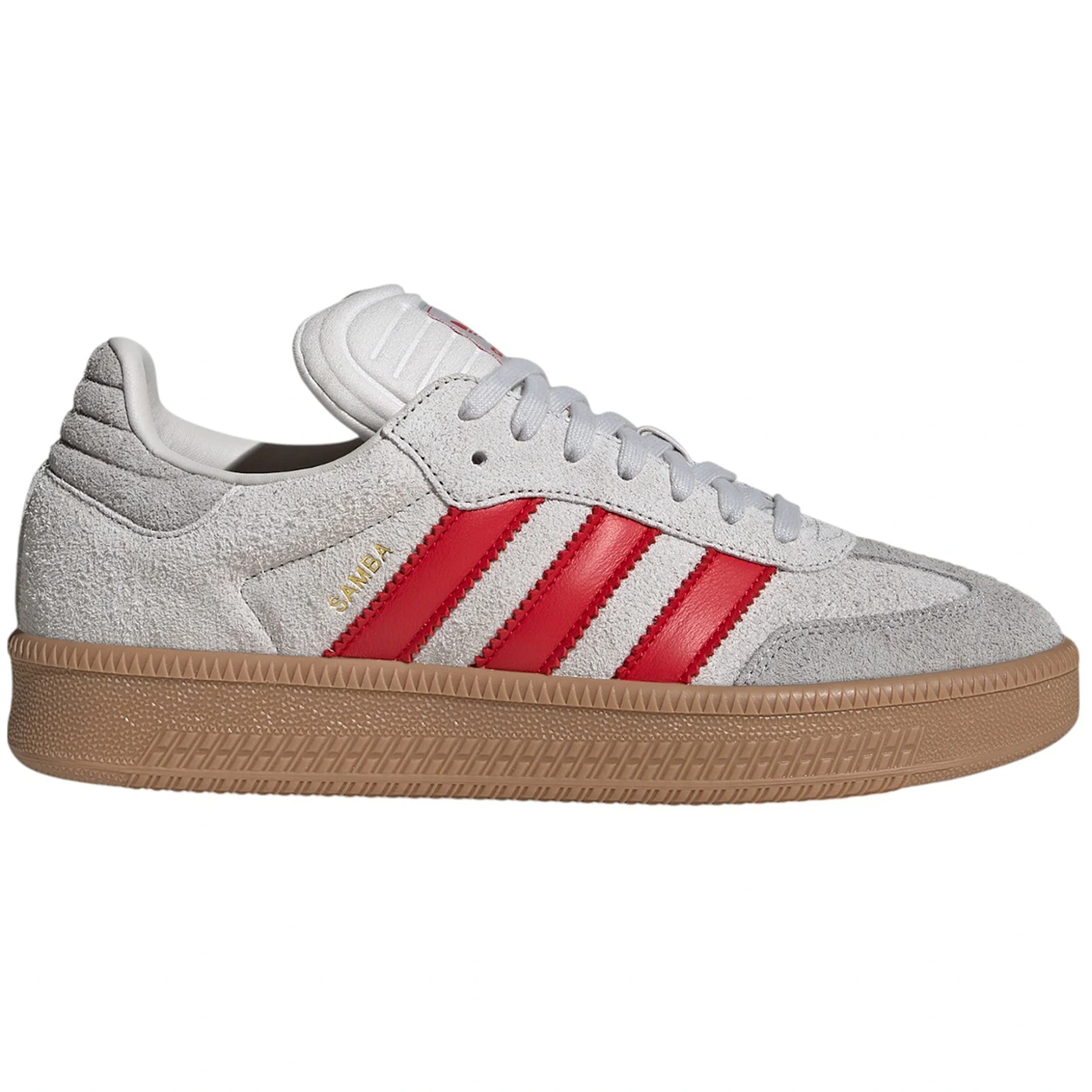 adidas Samba XLG Grey One Better Scarlet Gum 1 adidas Samba XLG Grey One Better Scarlet Gum 2