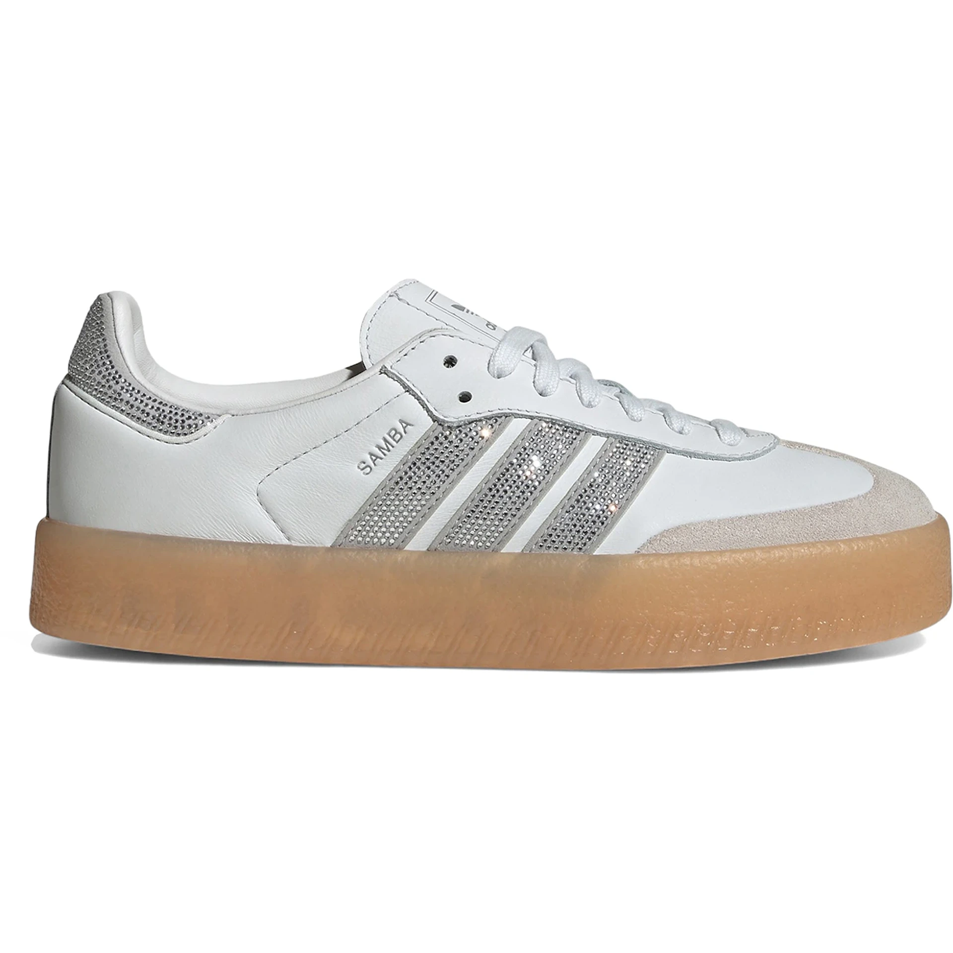 adidas Sambae Rhinestone Crystal White Silver (Womens) 2 adidas Sambae Rhinestone Crystal White Silver Womens 3