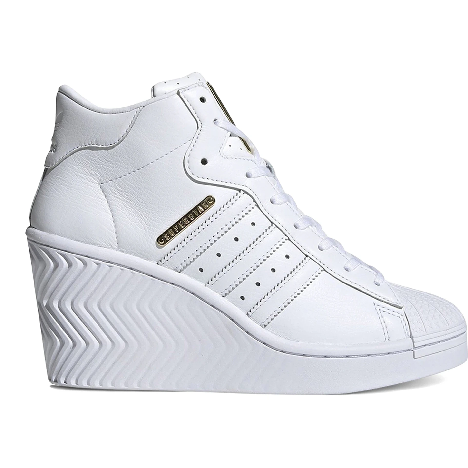 adidas Superstar Ellure White Gold Metallic (Womens) 1 adidas Superstar Ellure White Gold Metallic (Womens)