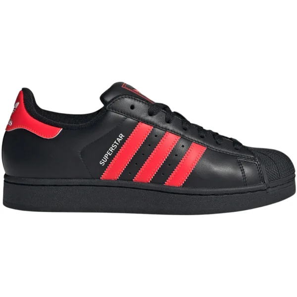 adidas Superstar II Core Black Lucid Red Cloud White