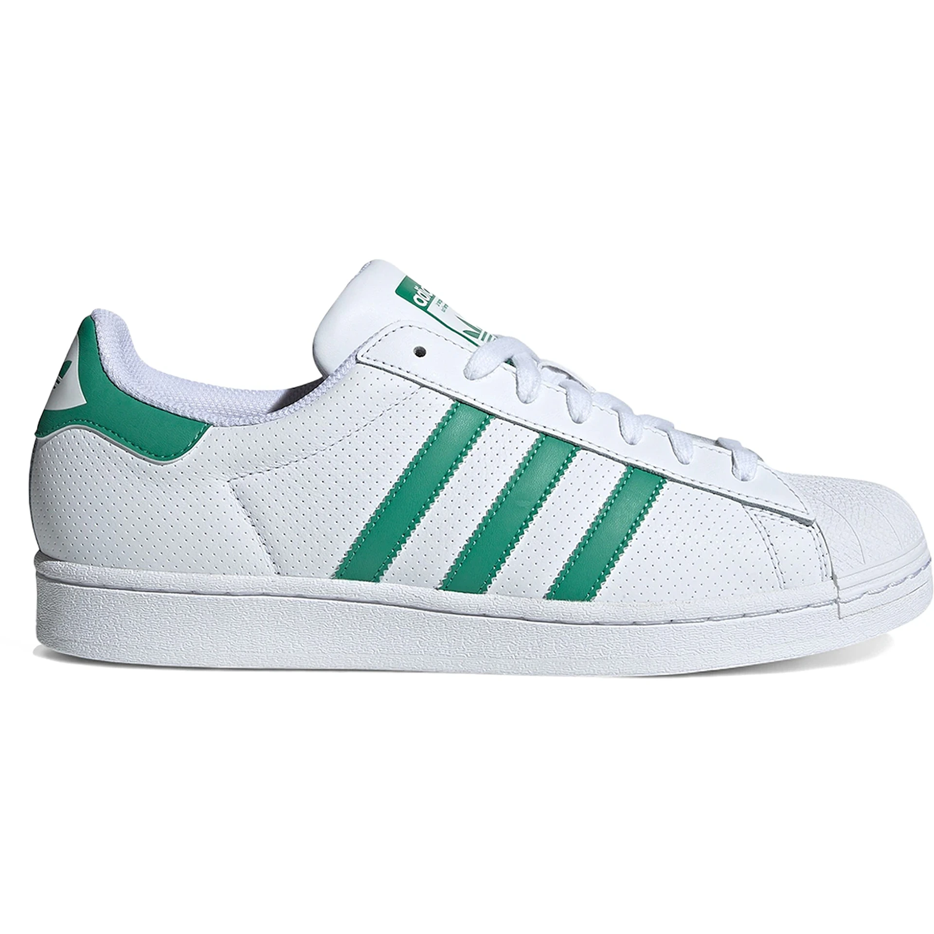 adidas Superstar White Semi Court Green 3 adidas Superstar White Semi Court Green