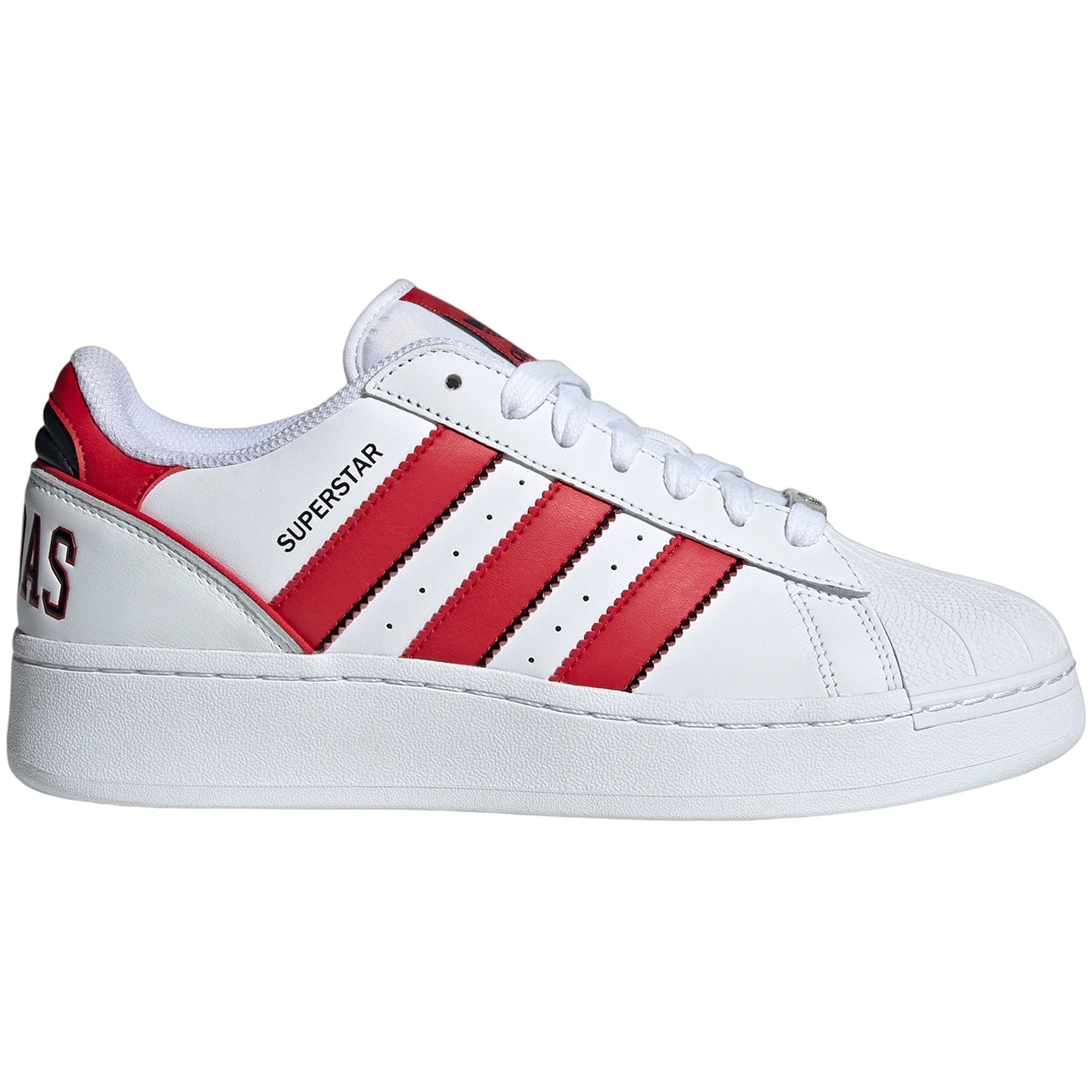 adidas Superstar XLG Cloud White Better Scarlet Core Black 3 adidas Superstar XLG Cloud White Better Scarlet Core Black