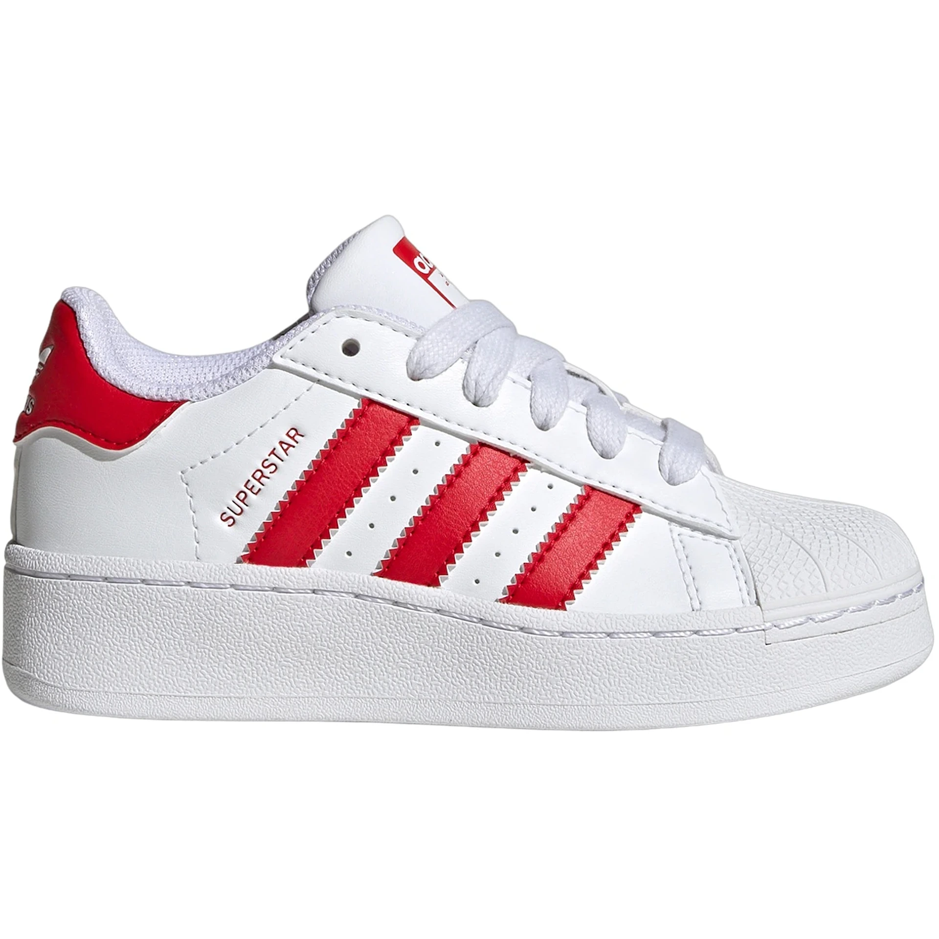 adidas Superstar XLG Cloud White Better Scarlet (PS) 2 adidas Superstar XLG Cloud White Better Scarlet PS 2