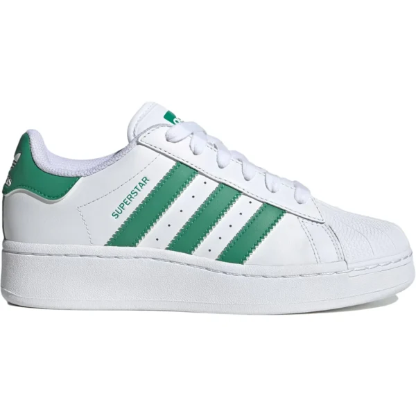adidas Superstar XLG White Semi Court Green (Womens)