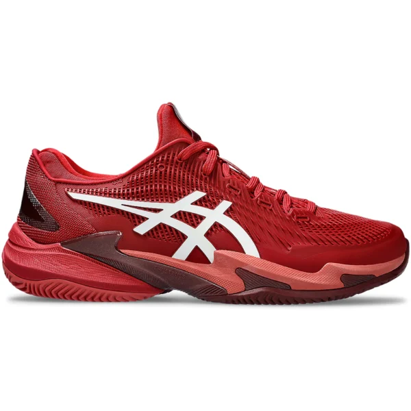 ASICS Court FF 3 Novak Clay Cranberry White
