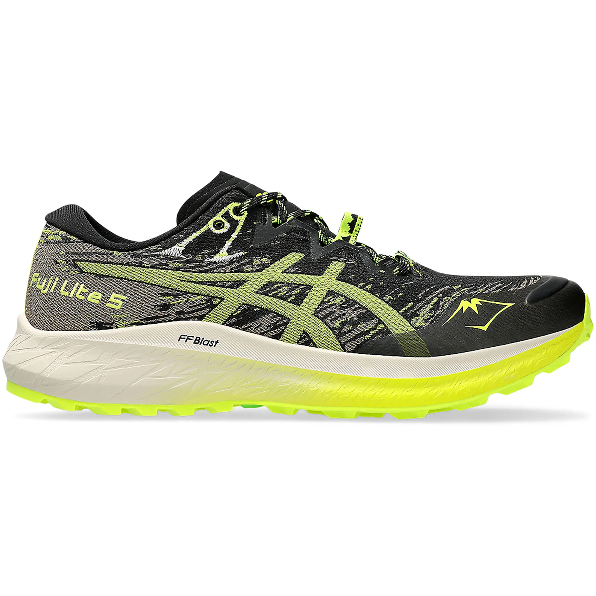 ASICS Fuji Lite 5 Black Safety Yellow 1 ASICS Fuji Lite 5 Black Safety Yellow