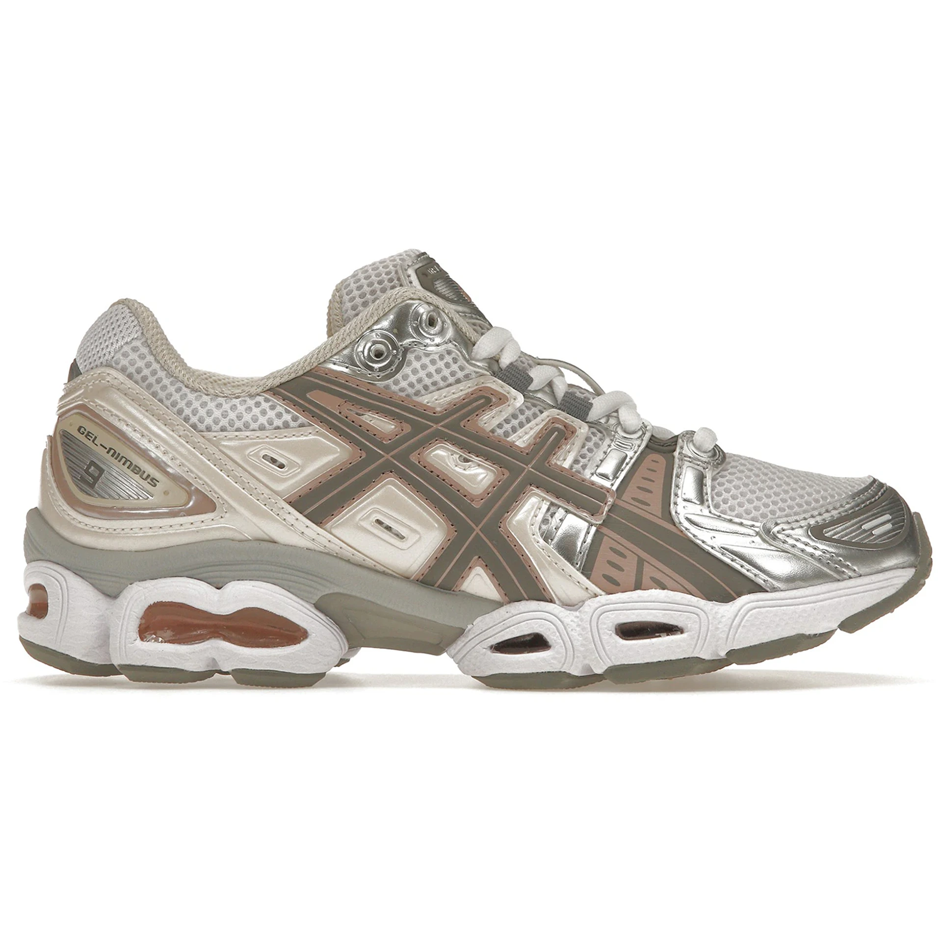 ASICS Gel-Nimbus 9 White Oatmeal (Womens) 2 ASICS Gel Nimbus 9 White Oatmeal Womens