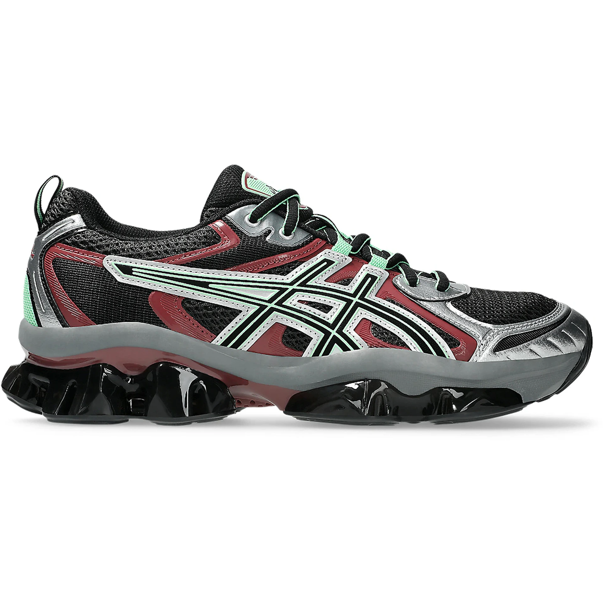 ASICS Gel-Quantum Kinetic Graphite Grey Brisket Red 2 ASICS Gel Quantum Kinetic Graphite Grey Brisket Red 1