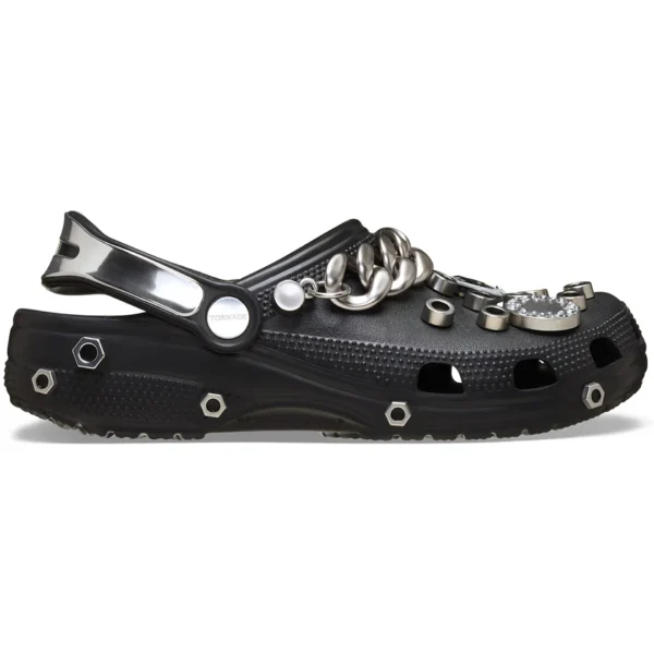 Crocs Classic Clog Louane Black Metallic Silver