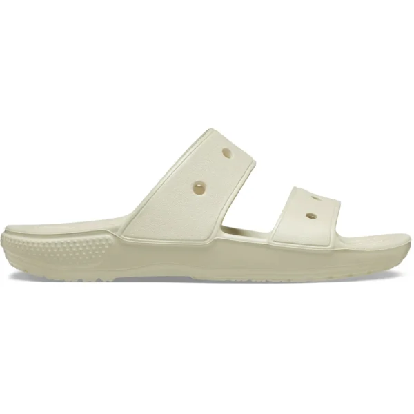 Crocs Classic Double Band Slide Sandals Bone