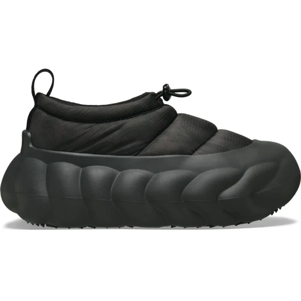 Crocs Overpuff Shorty Translucent Black