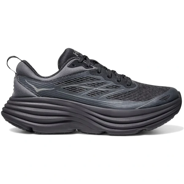 Hoka One One Bondi 8 Caged Charcoal Grey Grey Skies