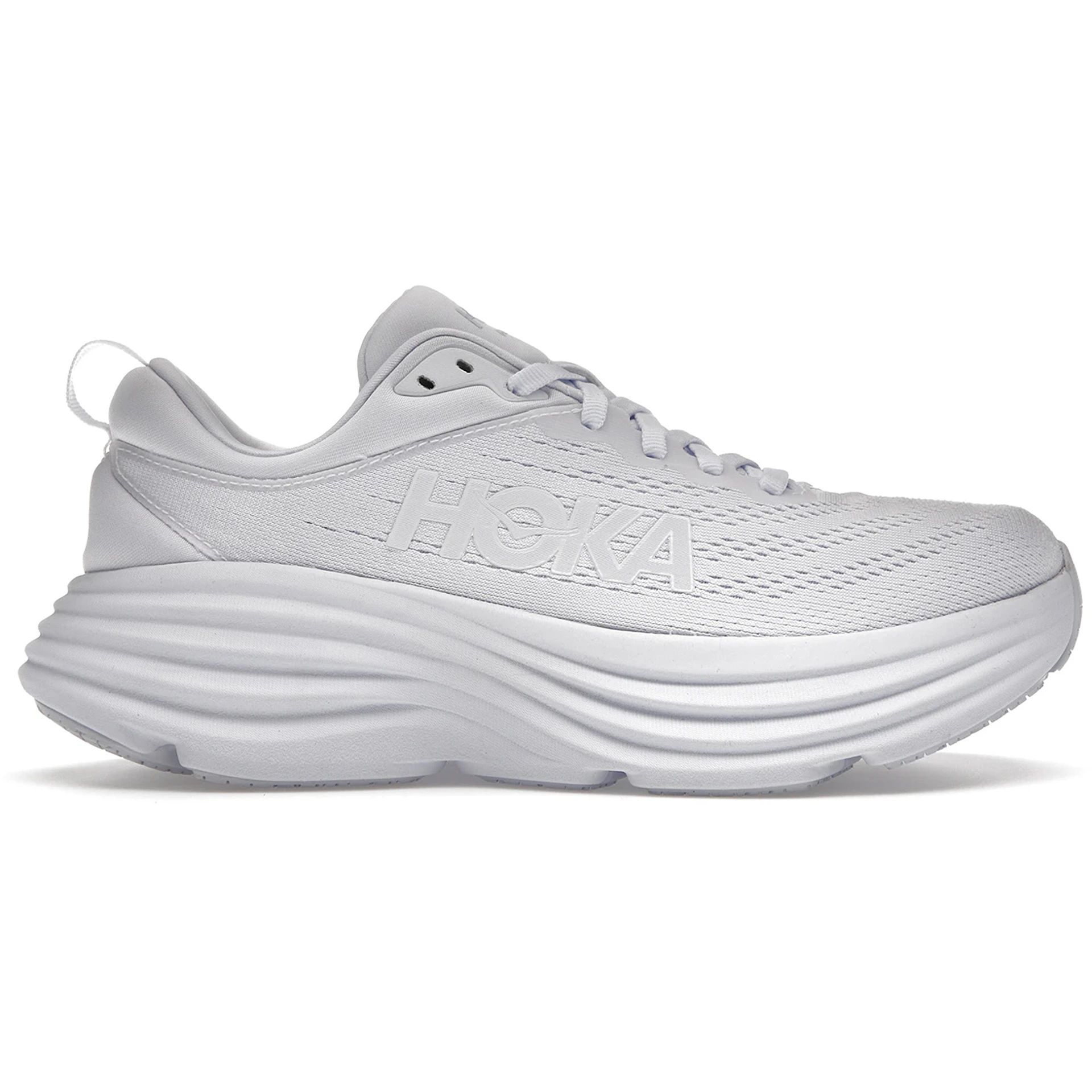 Hoka One One Bondi 8 Triple White (Womens) 2 Hoka One One Bondi 8 Triple White Womens
