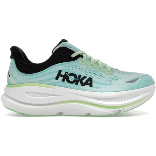 Hoka One One Bondi 9 Luna Moth Blue Spark