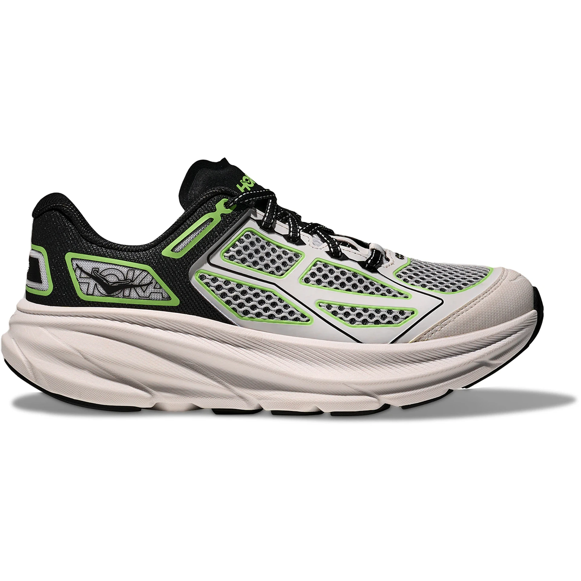 Hoka One One Clifton One9 Black White Green 1 Hoka One One Clifton One9 Black White Green
