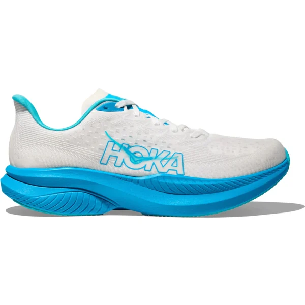 Hoka One One Mach 6 White Skyward Blue