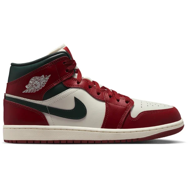 Jordan 1 Mid Redstone Midnight Green
