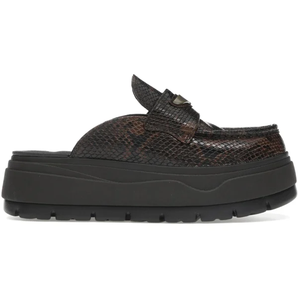 Jordan Mule Croc Velvet Brown (Womens)