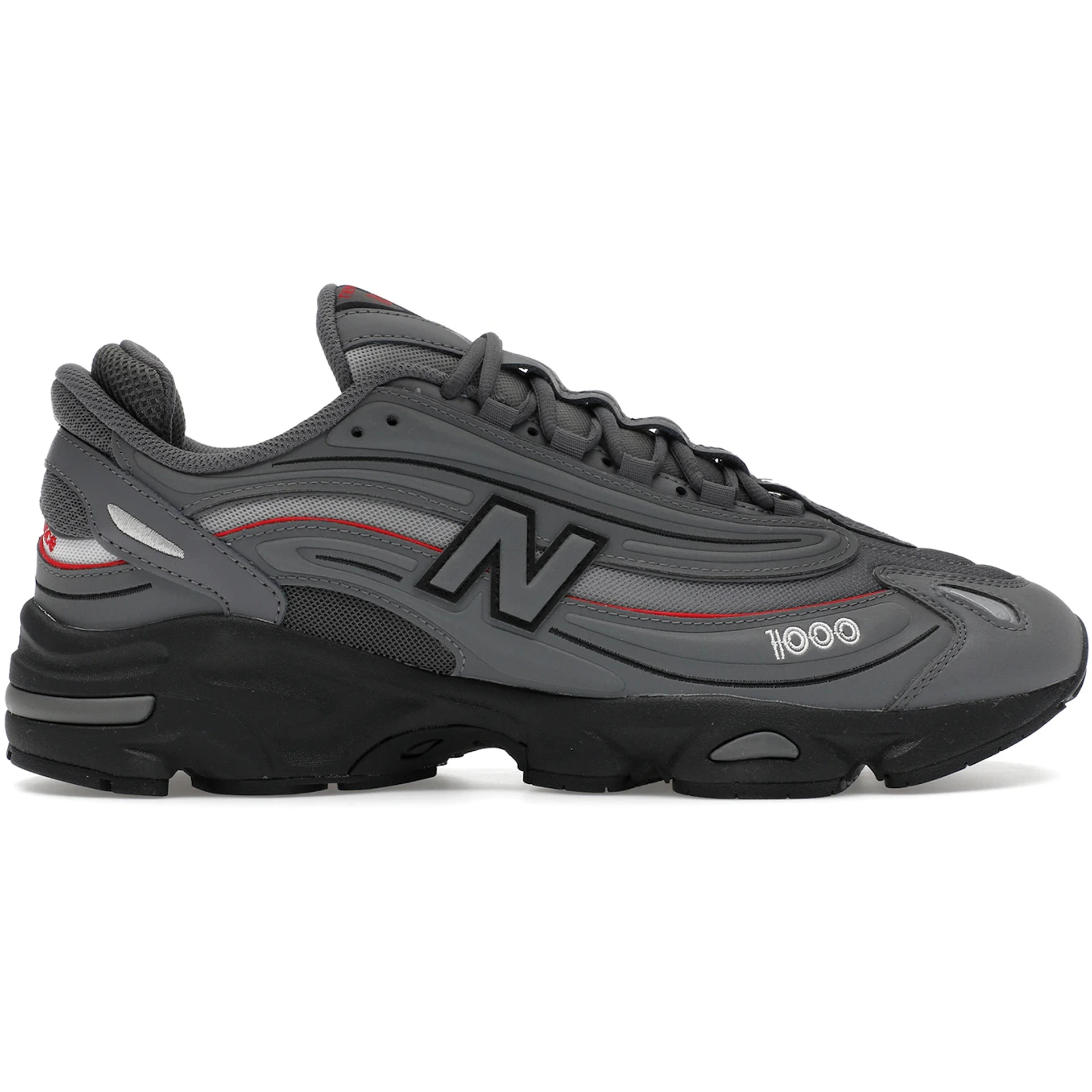 New Balance 1000 Grey Bright Red 3 New Balance 1000 Grey Bright Red