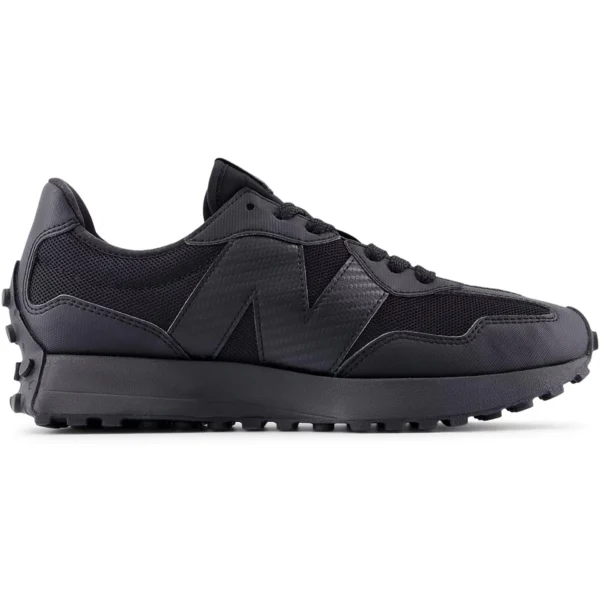 New Balance 327 Black Carbon Fiber Logo