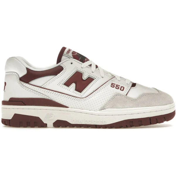 New Balance 550 Sea Salt Burgundy