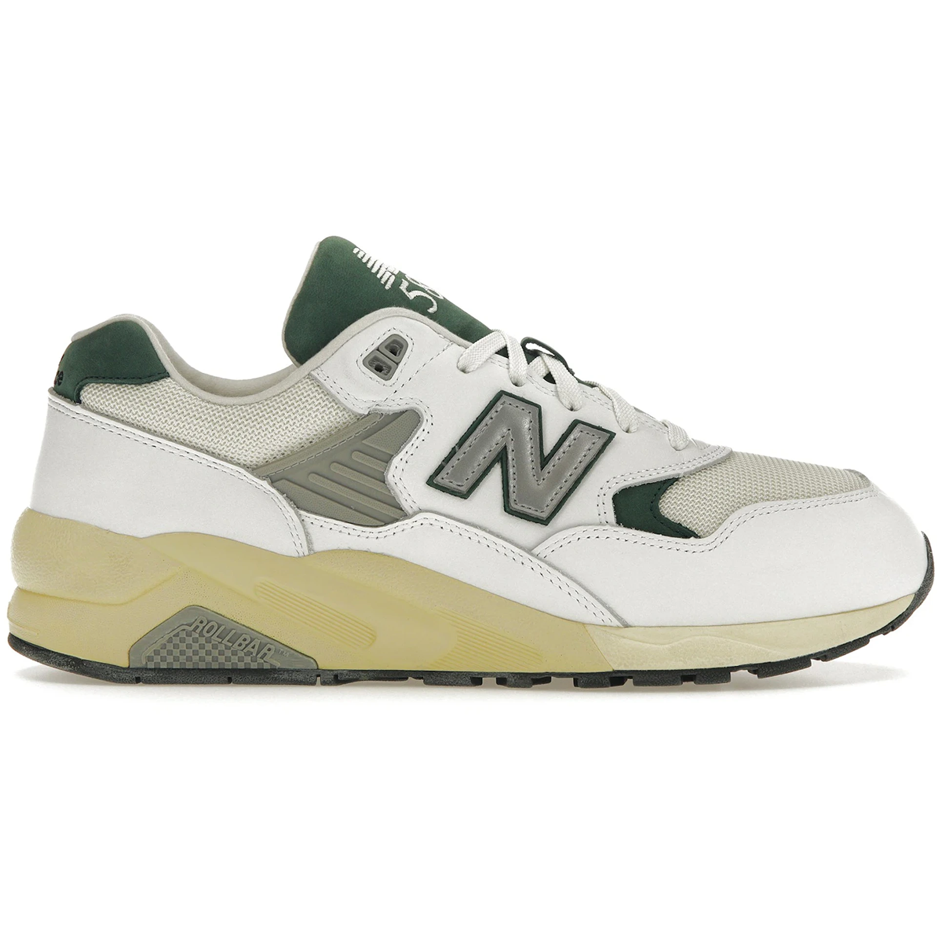 New Balance 580 White Nightwatch Green 1 New Balance 580 White Nightwatch Green