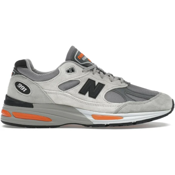 New Balance 991v2 MiUK Pelican Grey Orange