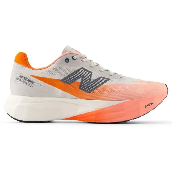 New Balance TCS NYC Marathon FuelCell SuperComp Elite v5 Grapefruit Grey Matter Poppy