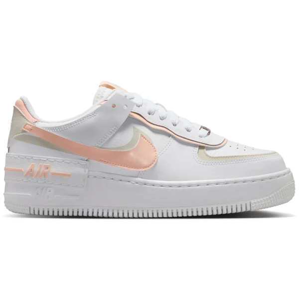Nike Air Force 1 Low Shadow White Light Orewood Brown Washed Coral (Womens)