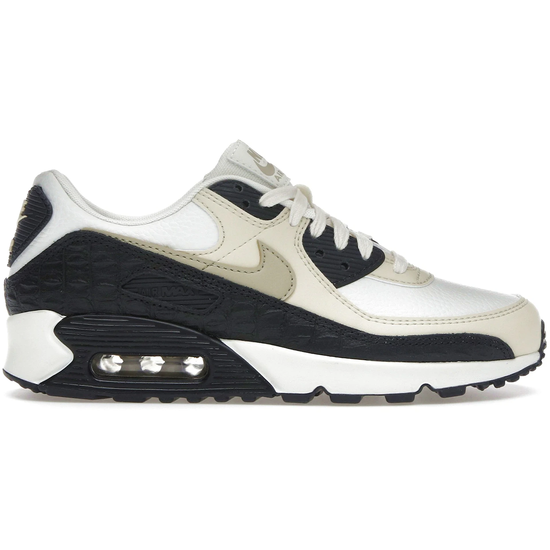Nike Air Max 90 Sail Black Croc (Womens) 1 Nike Air Max 90 Sail Black Croc Womens 1