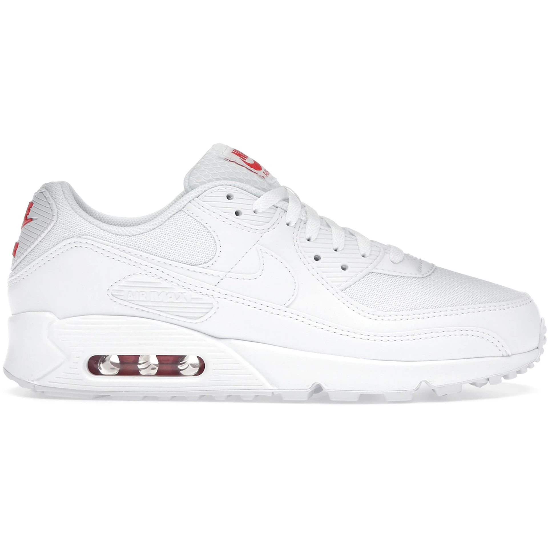 Nike Air Max 90 White Light Crimson 2 Nike Air Max 90 White Light Crimson
