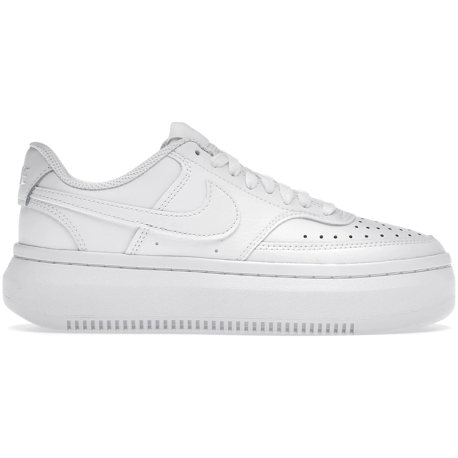 Nike Court Vision Alta Low Triple White (Womens) 1 Nike Court Vision Alta Low Triple White Womens