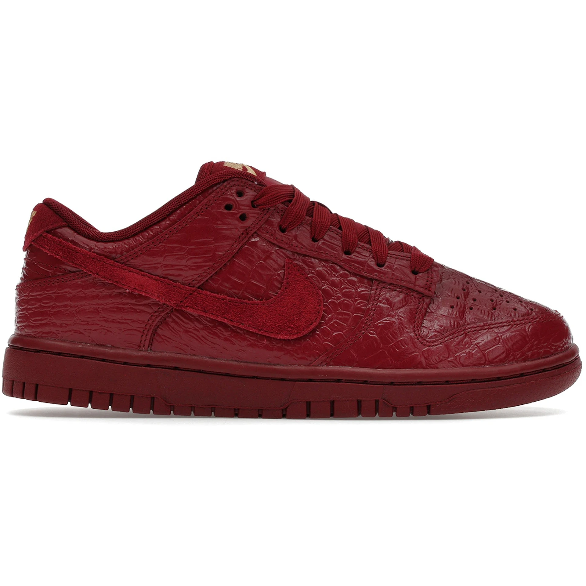 Nike Dunk Low Crocodile Team Red (Womens) 2 Nike Dunk Low Crocodile Team Red Womens 1