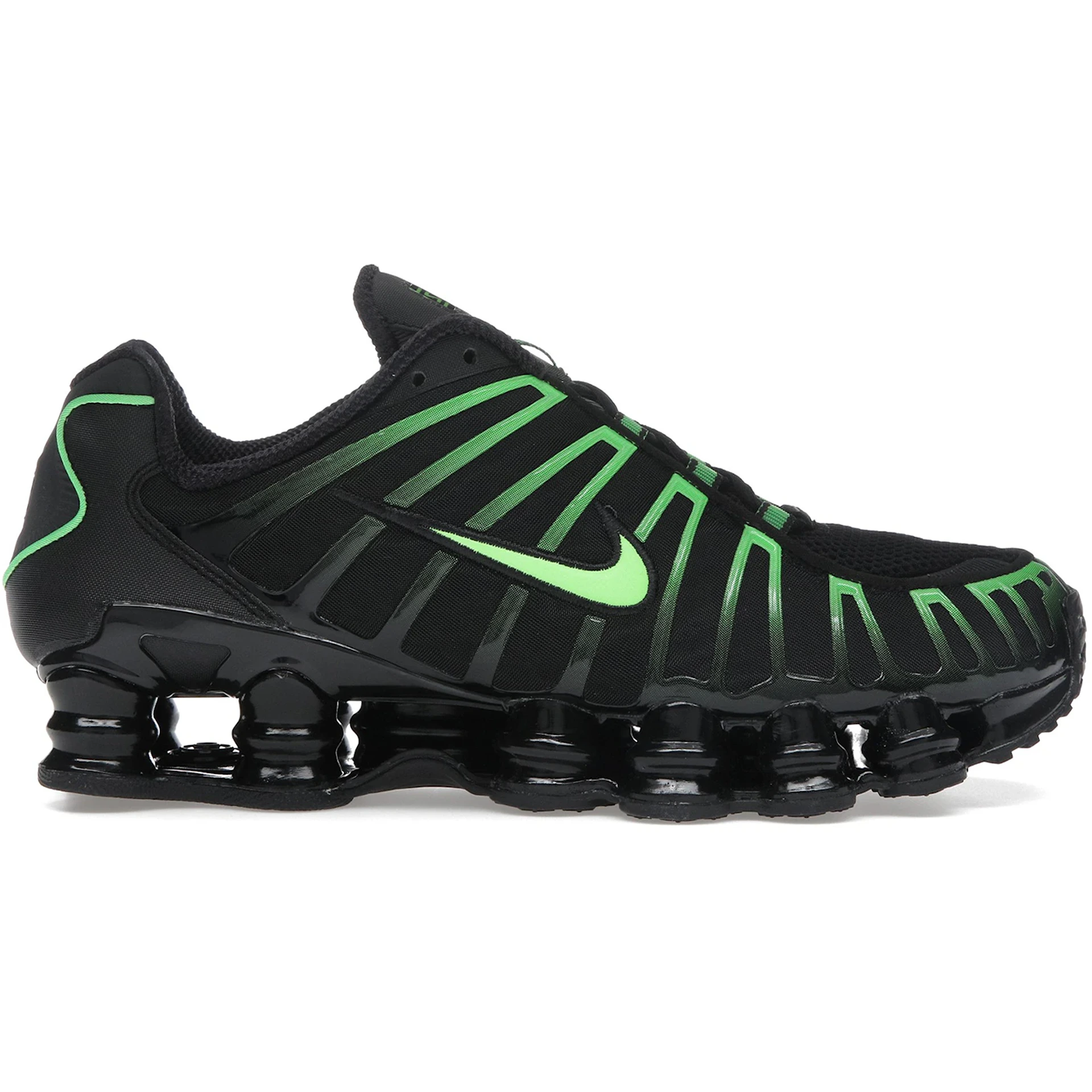 Nike Shox TL Black Green Strike 2 Nike Shox TL Black Green Strike