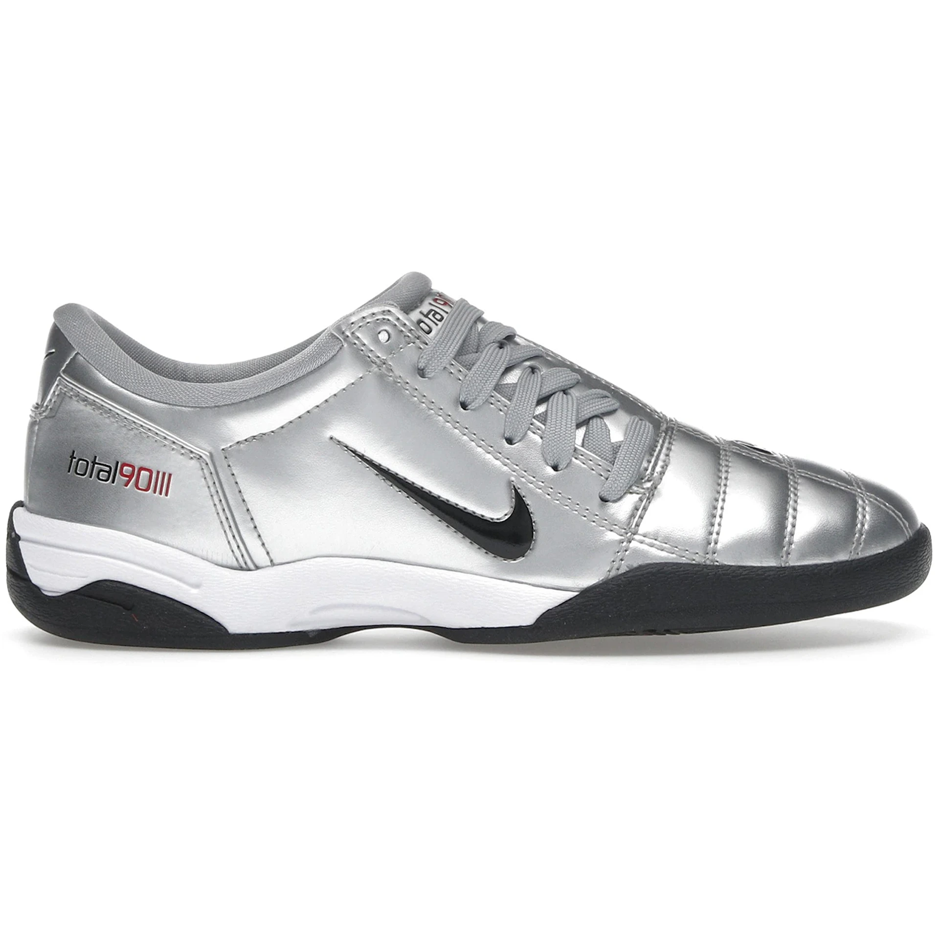 Nike Total 90 3 Metallic Silver Black (Womens) 2 Nike Total 90 3 Metallic Silver Black Womens