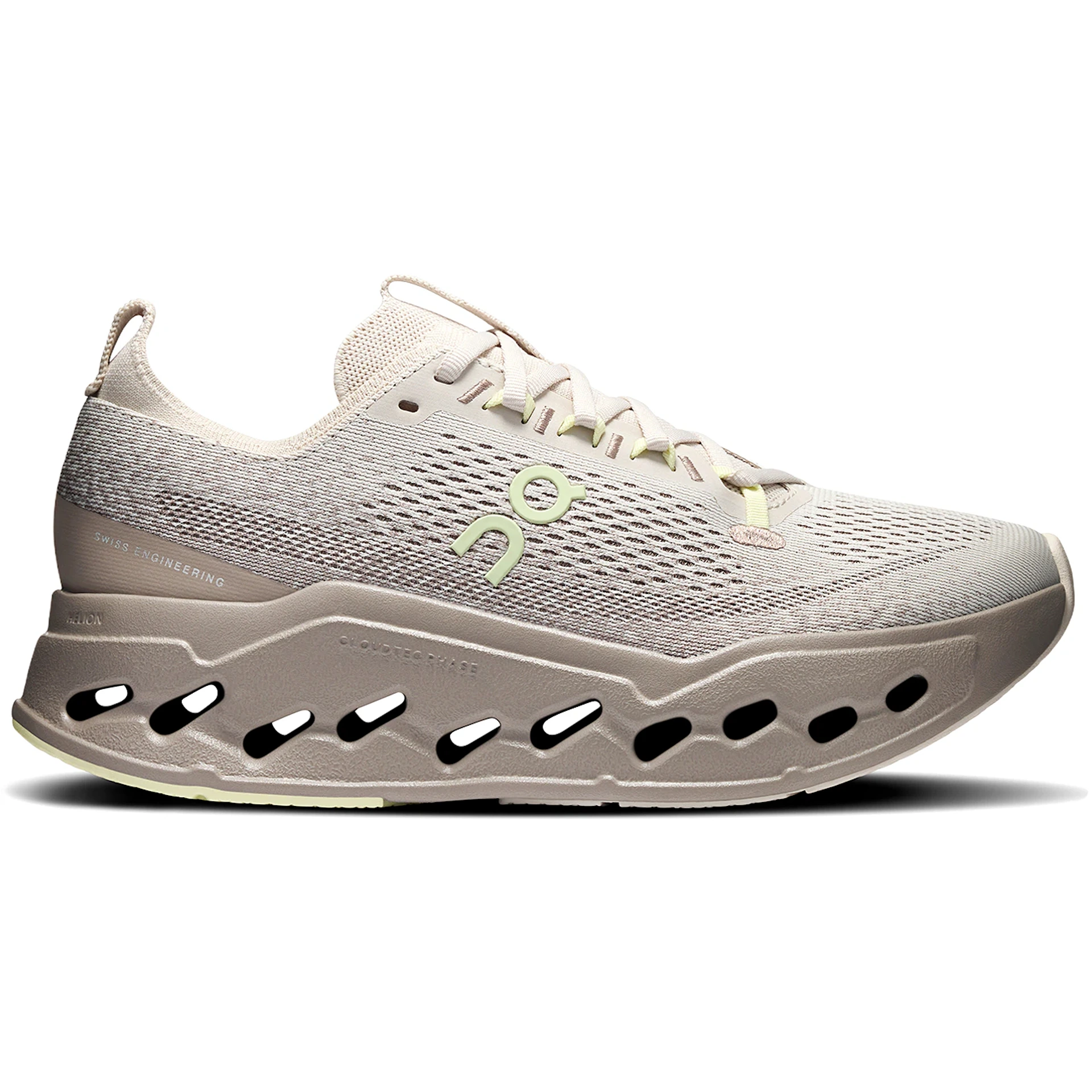 On Running Cloudsurfer Max Pelican Limelight (Womens) 1 On Running Cloudsurfer Max Pelican Limelight Womens 1