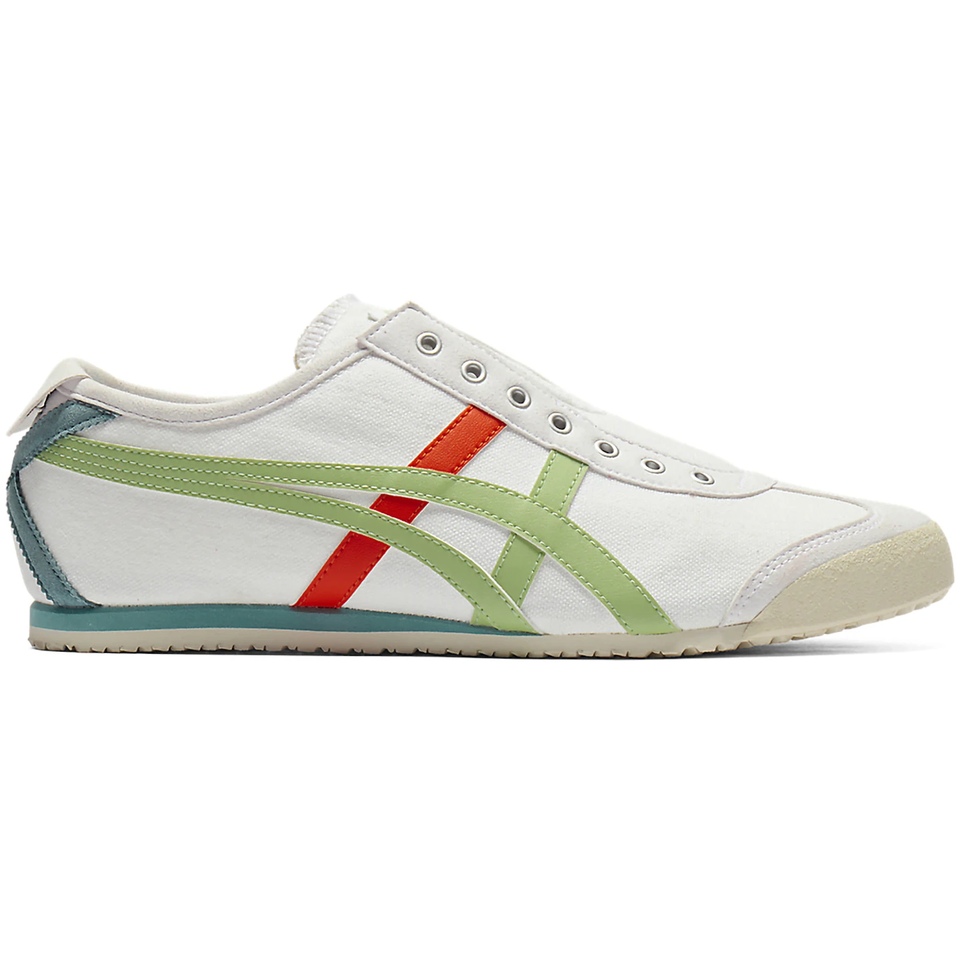 Onitsuka Tiger Mexico 66 Slip-On White Jade Orange 1 Onitsuka Tiger Mexico 66 Slip On White Jade Orange
