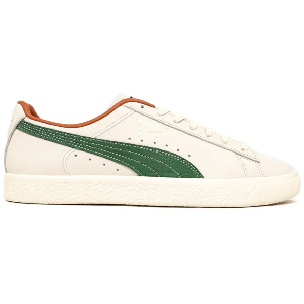 Puma Clyde FG Pristine White Vine Green