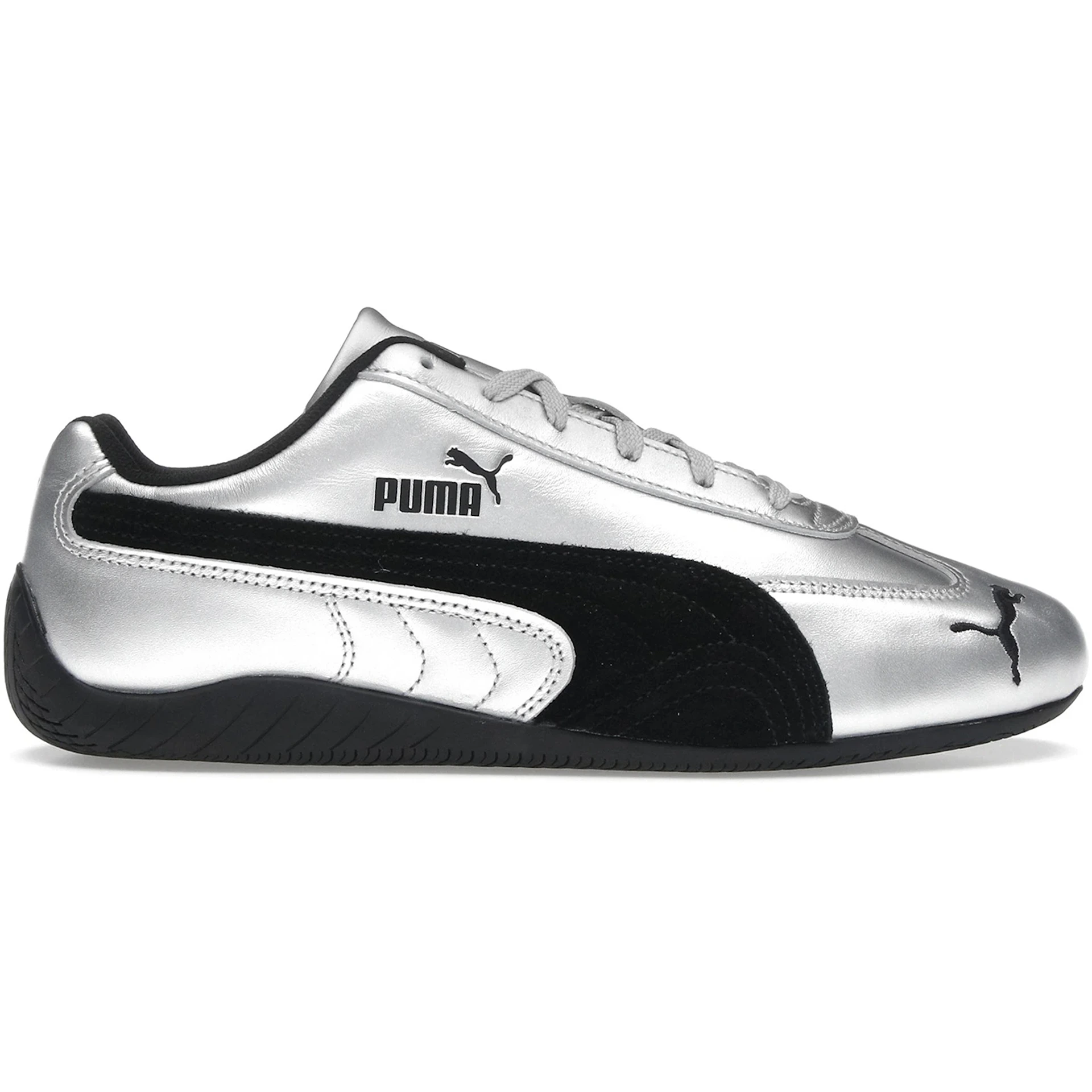 Puma Speedcat Metallic Silver Black 2 Puma Speedcat Metallic Silver Black 1