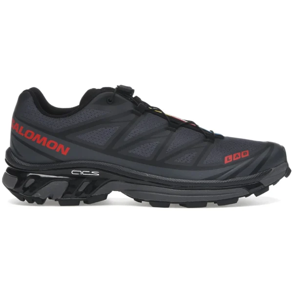 Salomon XT-6 JJJJound Black Fiery Red