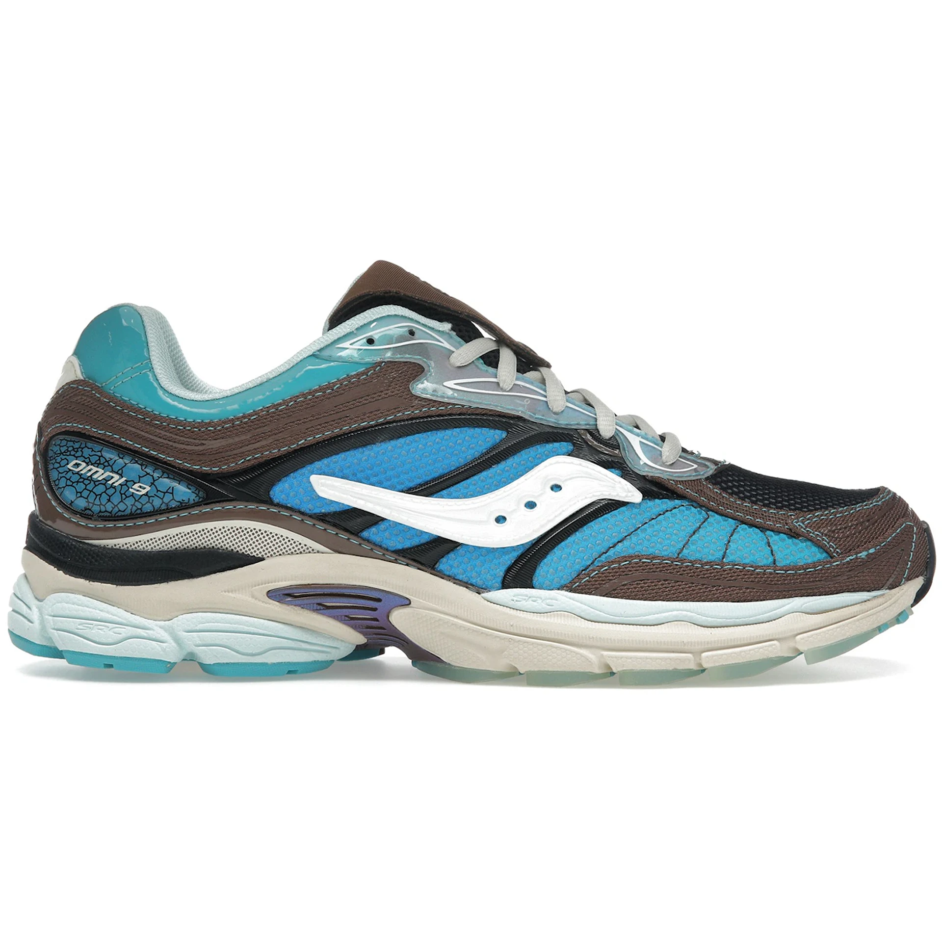 Saucony ProGrid Omni 9 Footpatrol Blue Brown 2 Saucony ProGrid Omni 9 Footpatrol Blue Brown 1