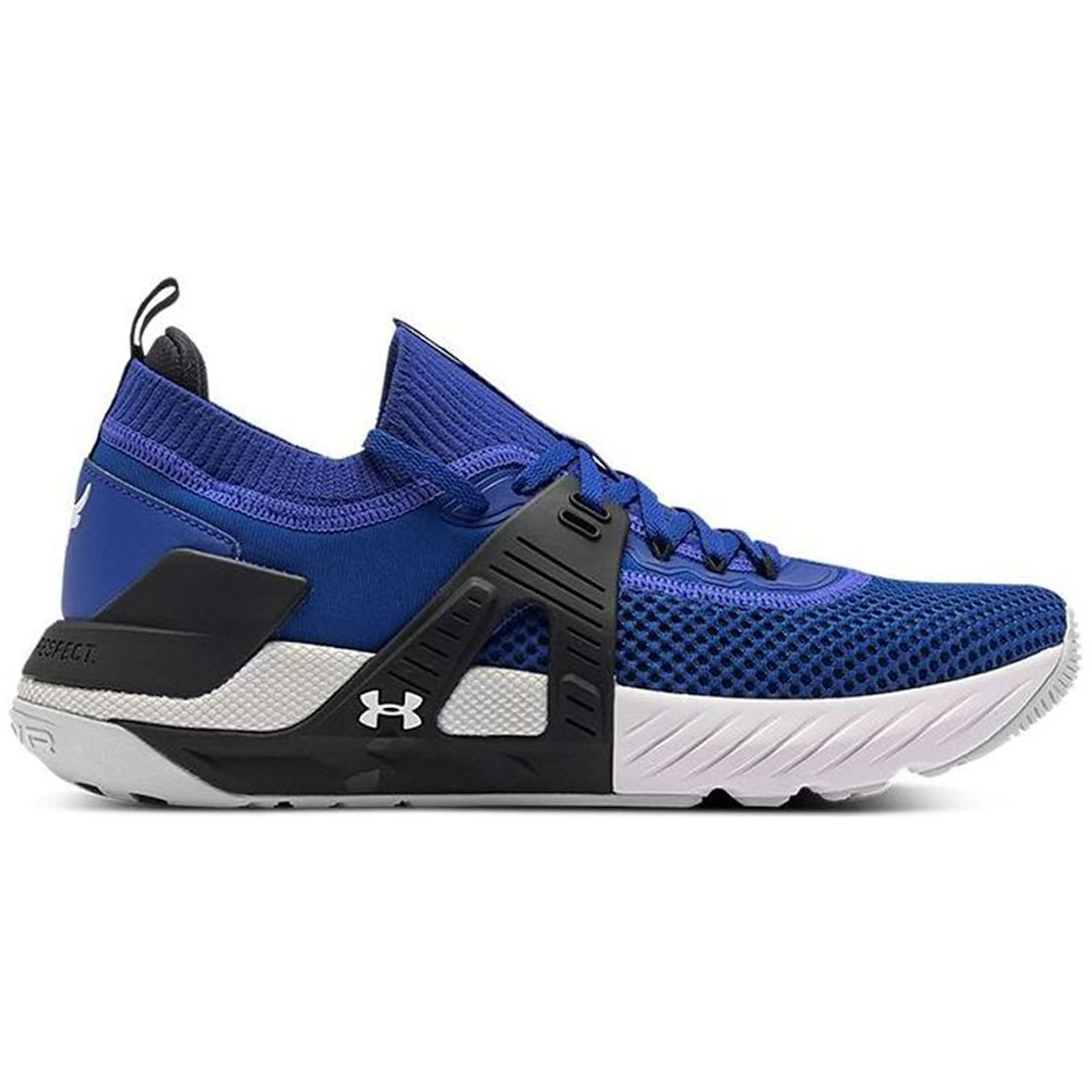 Under Armour Project Rock 4 Royal Black White 1 Under Armour Project Rock 4 Royal Black White