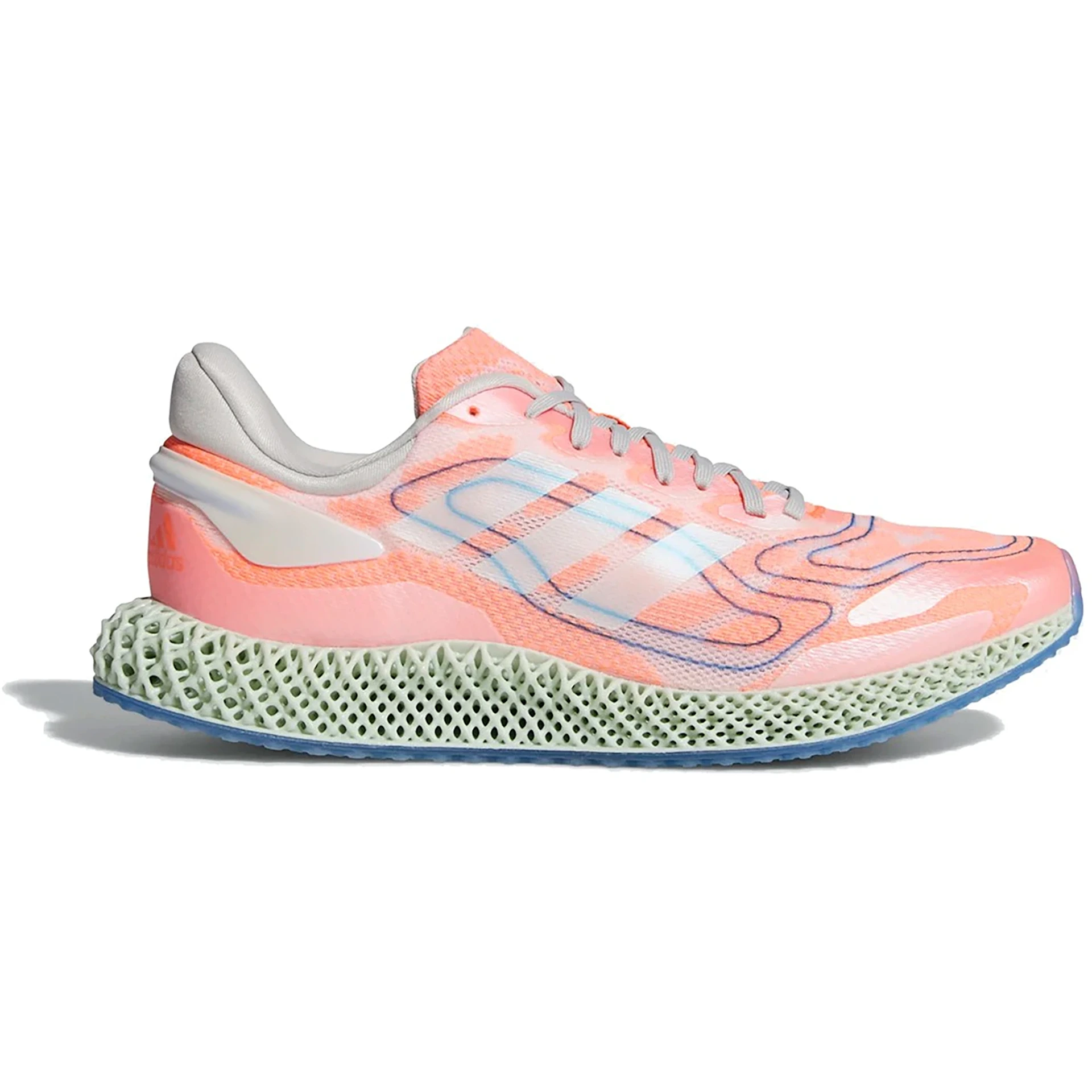 adidas 4D Run 1.0 Cloud White Signal Coral 1 adidas 4D Run 10 Cloud White Signal Coral
