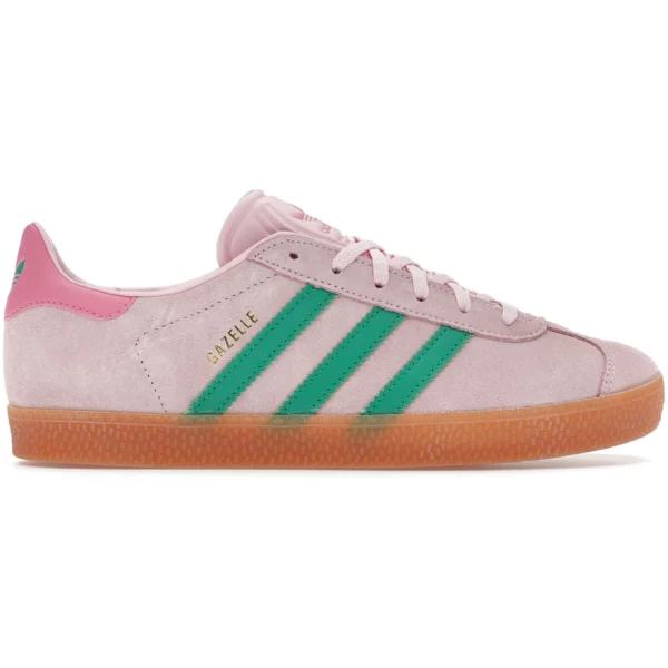 adidas Gazelle Clear Pink Court Green (GS)