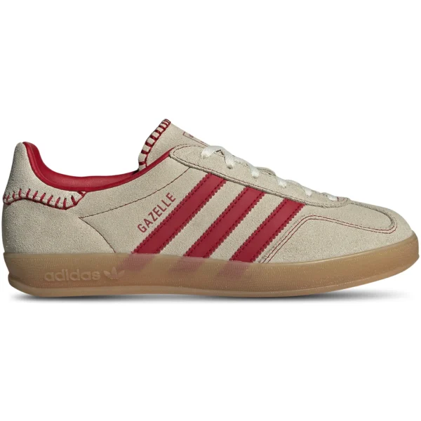 adidas Gazelle Indoor Beige Better Scarlet (Womens)